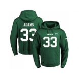 Nike New York Jets #33 Jamal Adams Green Name & Number Pullover NFL Hoodie