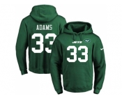 Nike New York Jets #33 Jamal Adams Green Name & Number Pullover NFL Hoodie