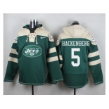 Nike New York Jets #5 Christian Hackenberg Green Player Pullover NFL Hoodie