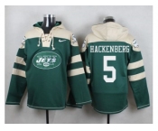 Nike New York Jets #5 Christian Hackenberg Green Player Pullover NFL Hoodie