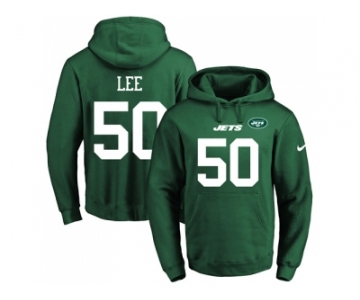 Nike New York Jets #50 Darron Lee Green Name & Number Pullover NFL Hoodie