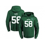 Nike New York Jets #58 Darron Lee Green Name & Number Pullover NFL Hoodie