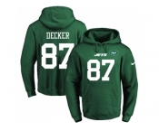 Nike New York Jets #87 Eric Decker Green Name & Number Pullover NFL Hoodie