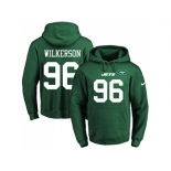 Nike New York Jets #96 Muhammad Wilkerson Green Name & Number Pullover NFL Hoodie