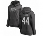 Football Women's New York Jets #44 Harvey Langi Ash One Color Pullover Hoodie