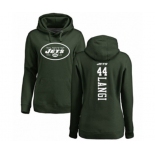 Football Women's New York Jets #44 Harvey Langi Green Backer Pullover Hoodie