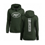 Football Women's New York Jets #96 Henry Anderson Green Backer Pullover Hoodie