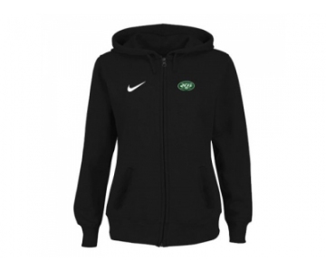 Women New York Jets Stadium Rally Full Zip Hoodie Black