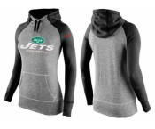 Women Nike New York Jets Performance Hoodie Grey & Black