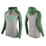 Women Nike New York Jets Performance Hoodie Grey & Green_1