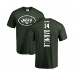 Football New York Jets #14 Sam Darnold Green Backer T-Shirt