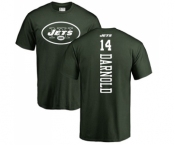 Football New York Jets #14 Sam Darnold Green Backer T-Shirt