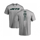 Football New York Jets #26 Le'Veon Bell Ash Backer T-Shirt