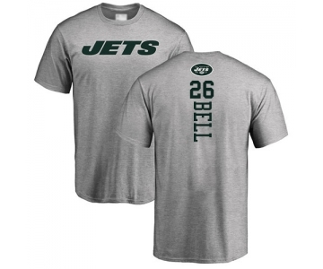 Football New York Jets #26 Le'Veon Bell Ash Backer T-Shirt