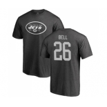 Football New York Jets #26 Le'Veon Bell Ash One Color T-Shirt