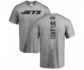 Football New York Jets #44 Harvey Langi Ash Backer T-Shirt