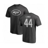 Football New York Jets #44 Harvey Langi Ash One Color T-Shirt