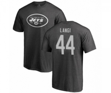 Football New York Jets #44 Harvey Langi Ash One Color T-Shirt