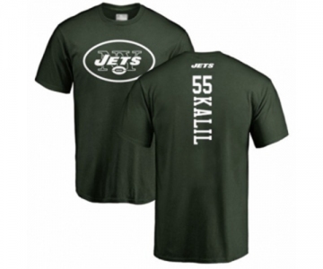 Football New York Jets #55 Ryan Kalil Green Backer T-Shirt