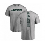 Football New York Jets #96 Henry Anderson Ash Backer T-Shirt