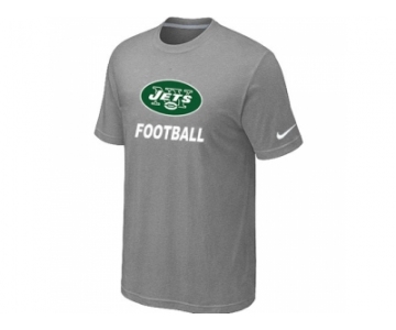 Men's New York Jets Nike Cardinal Facility T-Shirt L.Grey