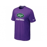 Men's New York Jets Nike Cardinal Facility T-Shirt Purple