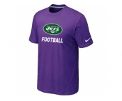 Men's New York Jets Nike Cardinal Facility T-Shirt Purple