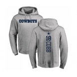 Football Dallas Cowboys #18 Randall Cobb Ash Backer Pullover Hoodie