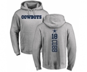 Football Dallas Cowboys #18 Randall Cobb Ash Backer Pullover Hoodie