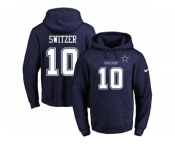 Men Dallas Cowboys #10 Ryan Switzer Navy Blue Name & Number Pullover Hoodie