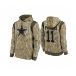 Men's Dallas Cowboys #11 Micah Parsons Camo 2021 Salute To Service Therma Performance Pullover Hoodie