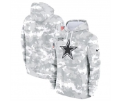 Men's Dallas Cowboys 2024 Arctic Camo Salute To Service Club Fleece Pullover Hoodie