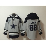 Men's Dallas Cowboys #88 CeeDee Lamb Gray Ageless Must-Have Lace-Up Pullover Hoodie