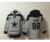 Men's Dallas Cowboys #88 CeeDee Lamb Gray Ageless Must-Have Lace-Up Pullover Hoodie