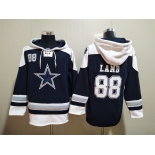 Men's Dallas Cowboys #88 CeeDee Lamb Navy Blue Ageless Must Have Lace Up Pullover Hoodie