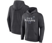 Men's Dallas Cowboys Heather Charcoal 2023 Playoffs Fleece Pullover Hoodie