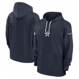 Men's Dallas Cowboys Navy Performance Pullover Hoodie