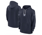 Men's Dallas Cowboys Navy Performance Pullover Hoodie