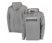 Men's Dallas Cowboys Nike Gray Sideline Circuit Pullover Performance Hoodie