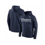 Men's Dallas Cowboys Nike Navy Sideline Circuit Pullover Performance Hoodie