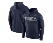 Men's Dallas Cowboys Nike Navy Sideline Circuit Pullover Performance Hoodie