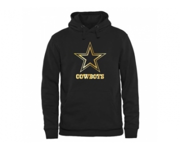 Men''s Dallas Cowboys Pro Line Black Gold Collection Pullover Hoodie