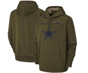 NFL Men's Dallas Cowboys Nike Olive Salute to Service Pullover Hoodie