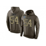 NFL Men's Nike Dallas Cowboys #54 Jaylon Smith Stitched Green Olive Salute To Service KO Performance Hoodie