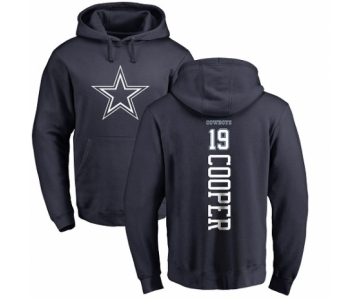 NFL Nike Dallas Cowboys #19 Amari Cooper Navy Blue Backer Pullover Hoodie