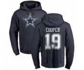 NFL Nike Dallas Cowboys #19 Amari Cooper Navy Blue Name & Number Logo Pullover Hoodie