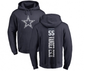 NFL Nike Dallas Cowboys #55 Leighton Vander Esch Navy Blue Backer Pullover Hoodie