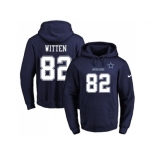 Nike Dallas Cowboys #82 Jason Witten Navy Blue Name & Number Pullover NFL Hoodie