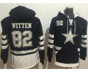 Nike Dallas Cowboys #82 Jason Witten Navy Blue White Name & Number Pullover NFL Hoodie