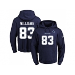 Nike Dallas Cowboys #83 Terrance Williams Navy Blue Name & Number Pullover NFL Hoodie